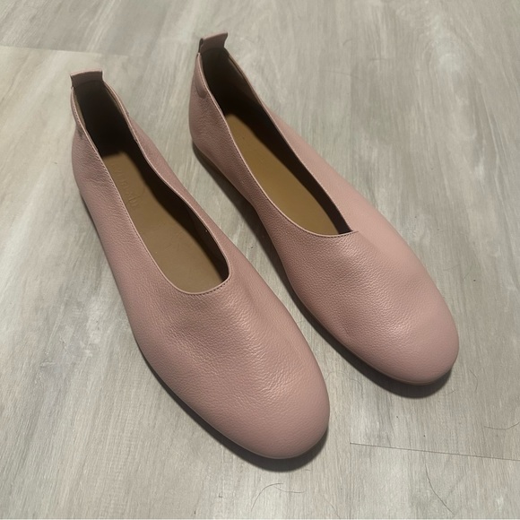 Everlane The Day Glove Limited Edition Pale Pink Round Toe Leather Flats… - Picture 2 of 7